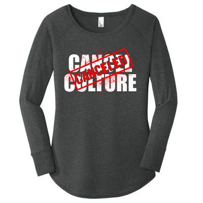 Cancel Culture Canceled Stamp Women's Perfect Tri Tunic Long Sleeve Shirt