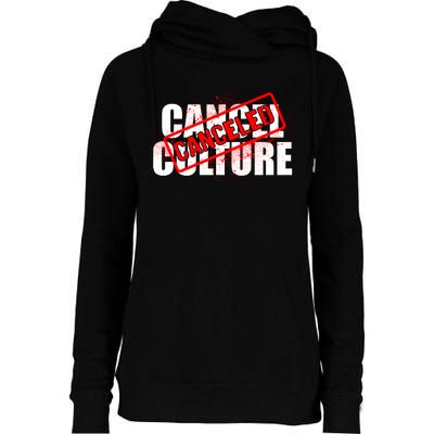 Cancel Culture Canceled Stamp Womens Funnel Neck Pullover Hood