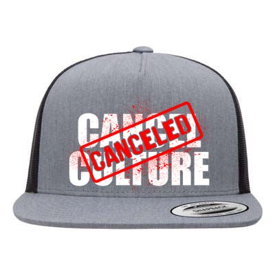 Cancel Culture Canceled Stamp Flat Bill Trucker Hat