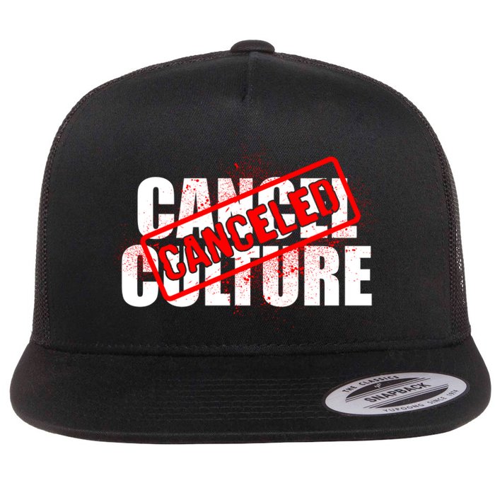 Cancel Culture Canceled Stamp Flat Bill Trucker Hat