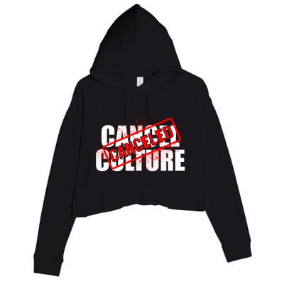 Cancel Culture Canceled Stamp Crop Fleece Hoodie