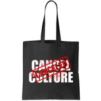 Cancel Culture Canceled Stamp Tote Bag