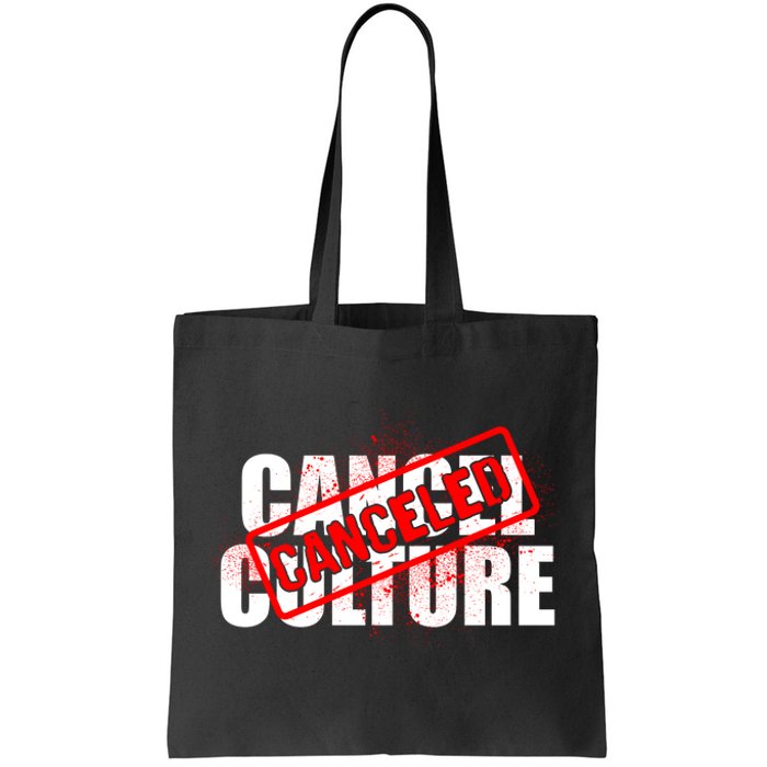 Cancel Culture Canceled Stamp Tote Bag