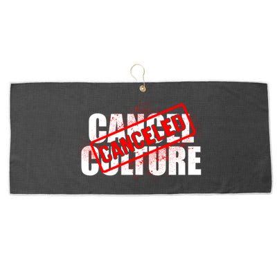 Cancel Culture Canceled Stamp Large Microfiber Waffle Golf Towel