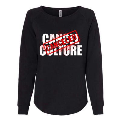 Cancel Culture Canceled Stamp Womens California Wash Sweatshirt