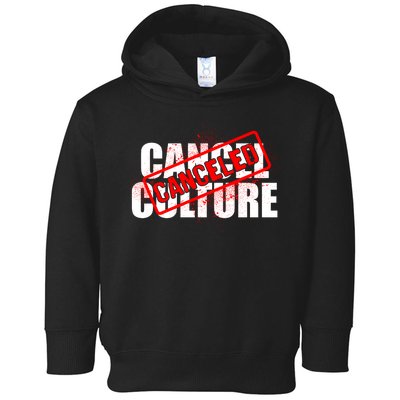 Cancel Culture Canceled Stamp Toddler Hoodie