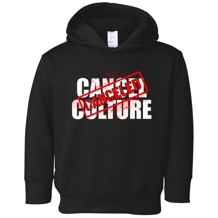 Cancel Culture Canceled Stamp Toddler Hoodie