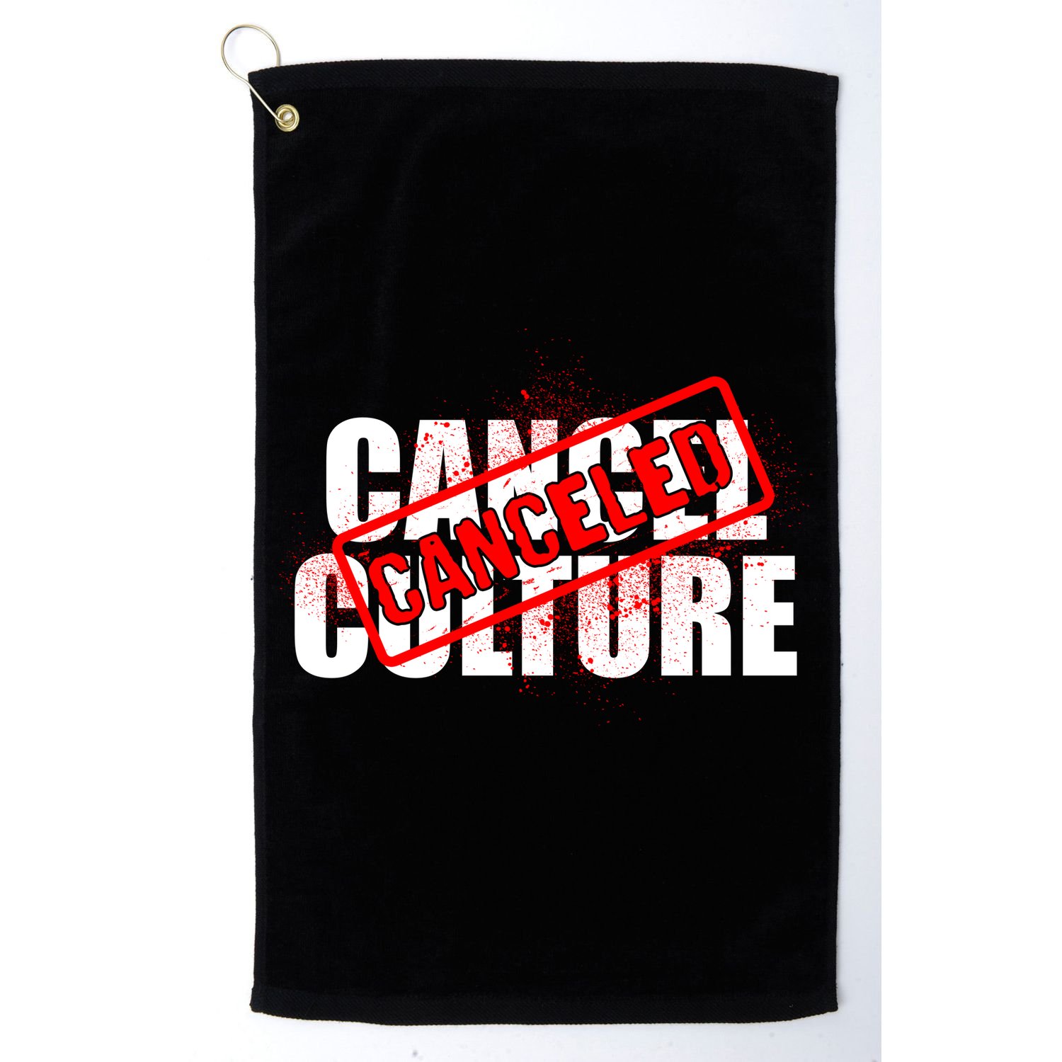 Cancel Culture Canceled Stamp Golf Towel