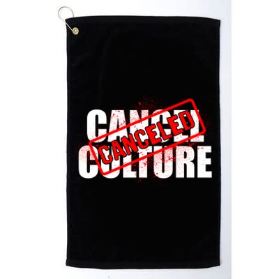 Cancel Culture Canceled Stamp Platinum Collection Golf Towel