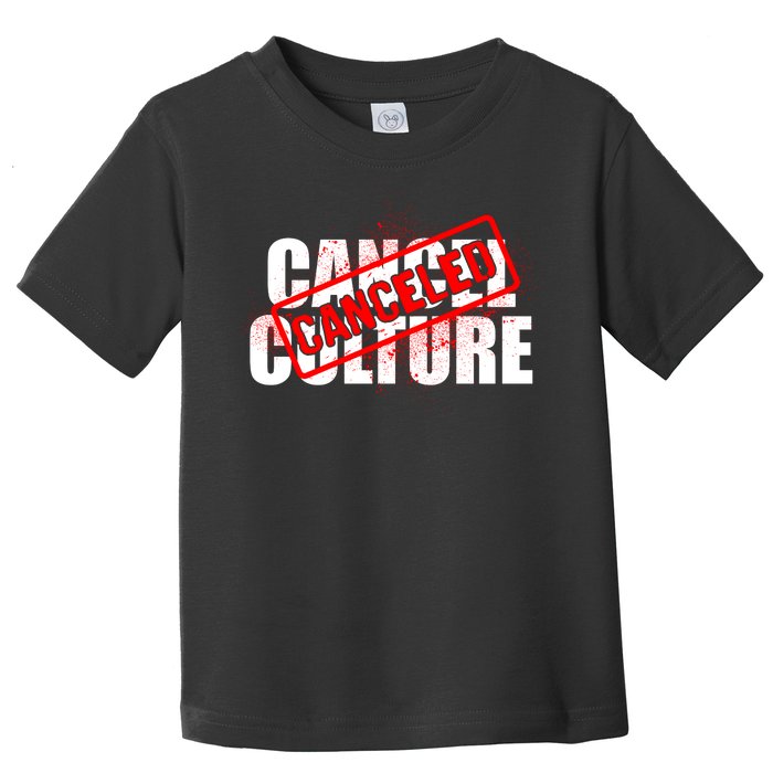 Cancel Culture Canceled Stamp Toddler T-Shirt