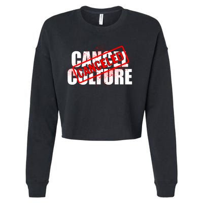 Cancel Culture Canceled Stamp Cropped Pullover Crew