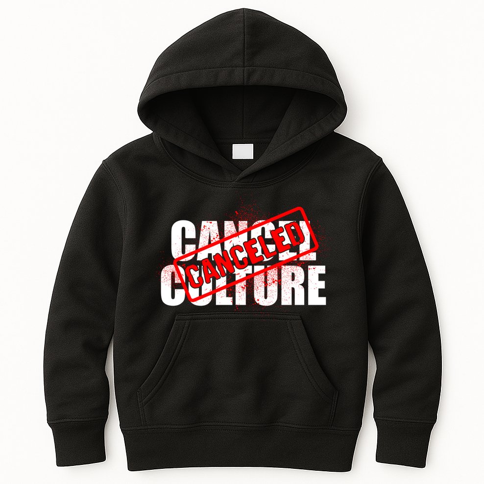 Cancel Culture Canceled Stamp Kids Hoodie