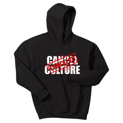 Cancel Culture Canceled Stamp Kids Hoodie