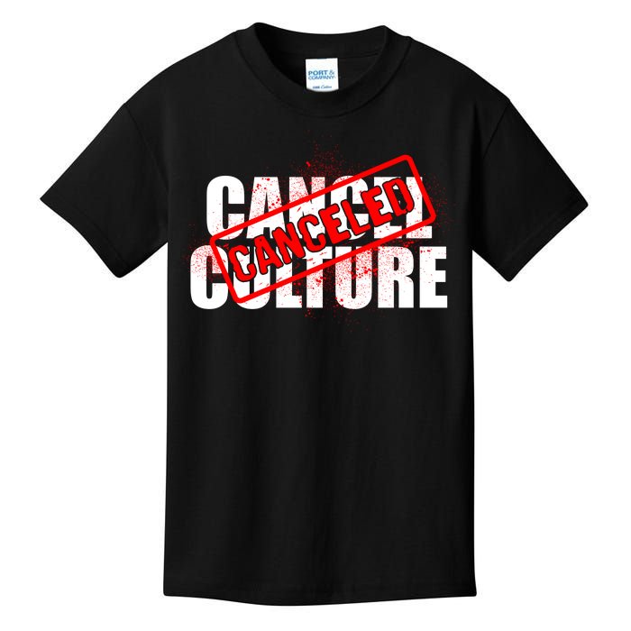 Cancel Culture Canceled Stamp Kids T-Shirt