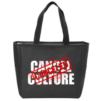 Cancel Culture Canceled Stamp Zip Tote Bag