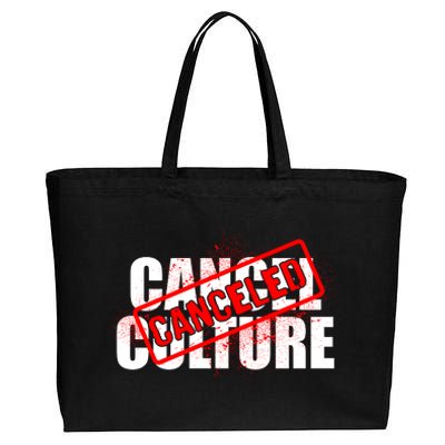 Cancel Culture Canceled Stamp Cotton Canvas Jumbo Tote