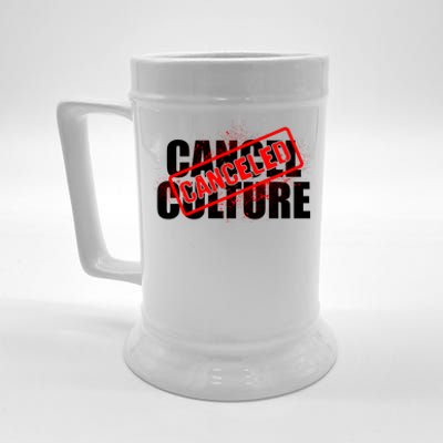 Cancel Culture Canceled Stamp Beer Stein