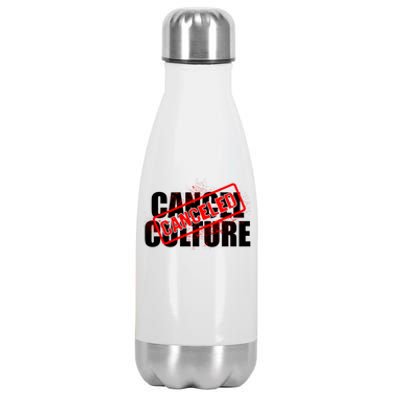 Cancel Culture Canceled Stamp Stainless Steel Insulated Water Bottle