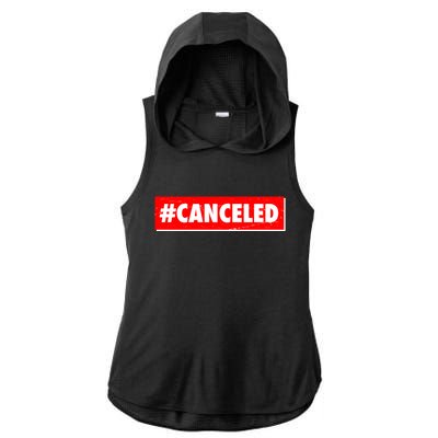 #Canceled Banner Ladies PosiCharge Tri-Blend Wicking Draft Hoodie Tank