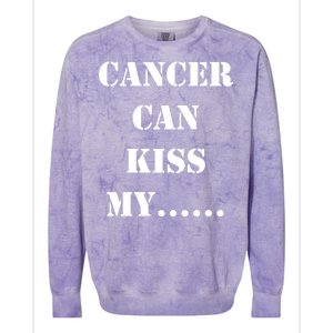 Cancer can Kiss My Colorblast Crewneck Sweatshirt