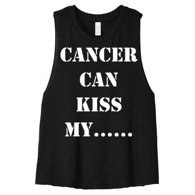 Cancer can Kiss My Women's Racerback Cropped Tank