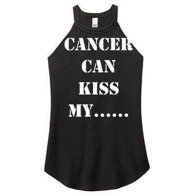 Cancer can Kiss My Women’s Perfect Tri Rocker Tank