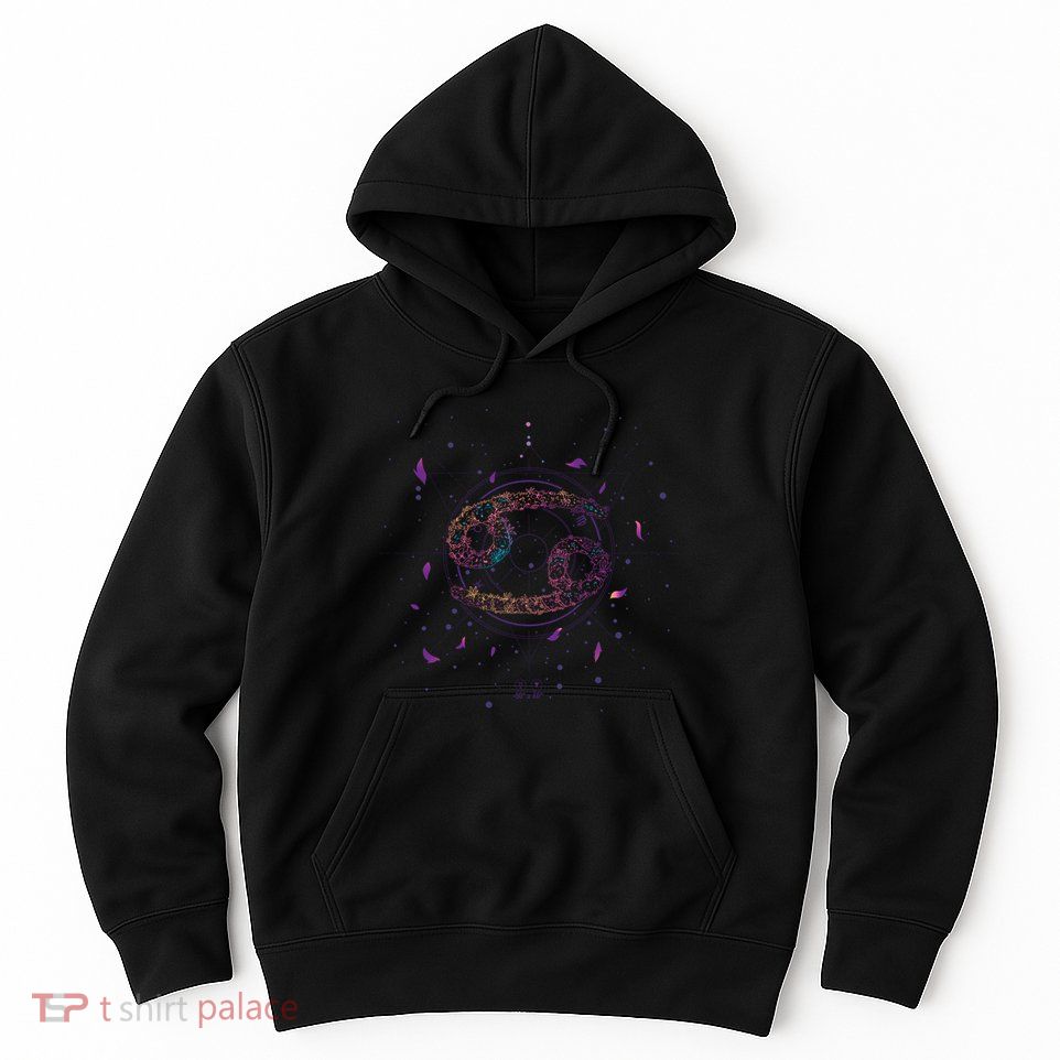 Cancer Floral Zodiac Hoodie