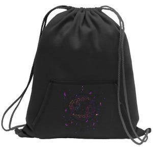 Cancer Floral Zodiac Sweatshirt Cinch Pack Bag