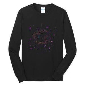 Cancer Floral Zodiac Tall Long Sleeve T-Shirt