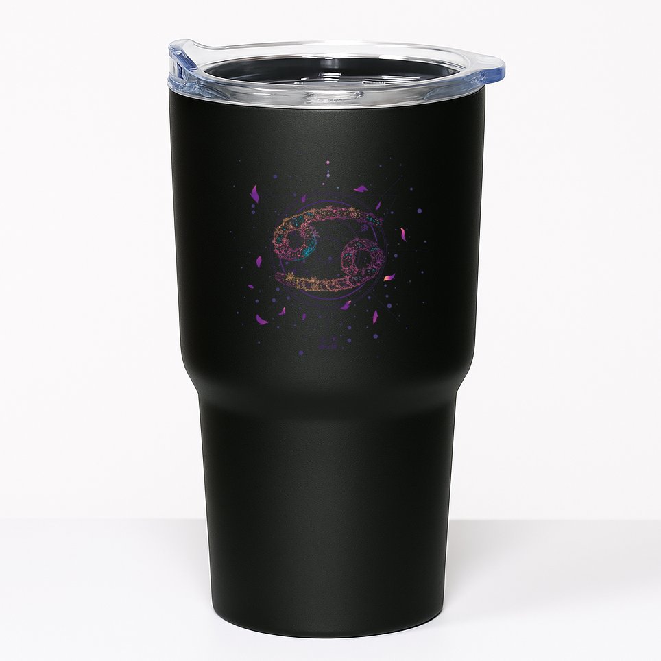 Cancer Floral Zodiac Tumbler