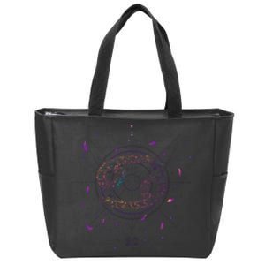 Cancer Floral Zodiac Zip Tote Bag