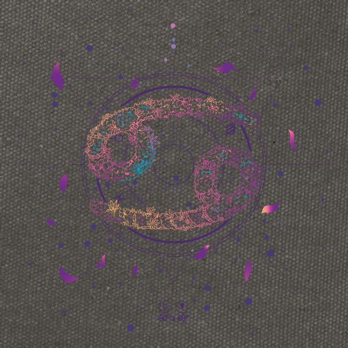 Cancer Floral Zodiac Cotton Canvas Backpack