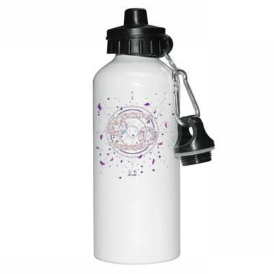 Cancer Floral Zodiac Aluminum Water Bottle