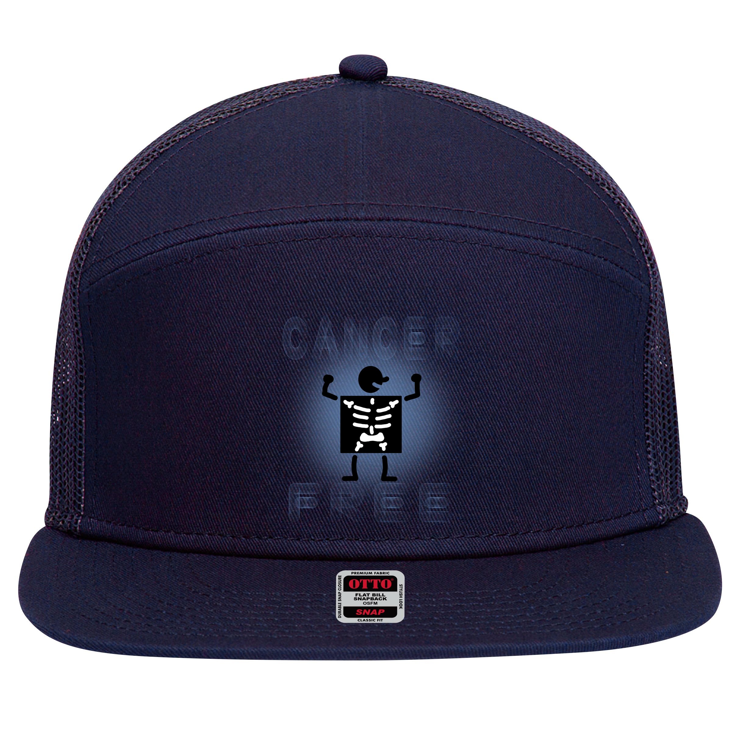 Cancer Free 7 Panel Mesh Trucker Snapback Hat