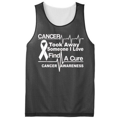 Cancer Took Away Someone I Love Mesh Reversible Basketball Jersey Tank