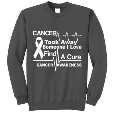 Cancer Took Away Someone I Love Tall Sweatshirt