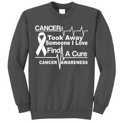 Cancer Took Away Someone I Love Tall Sweatshirt