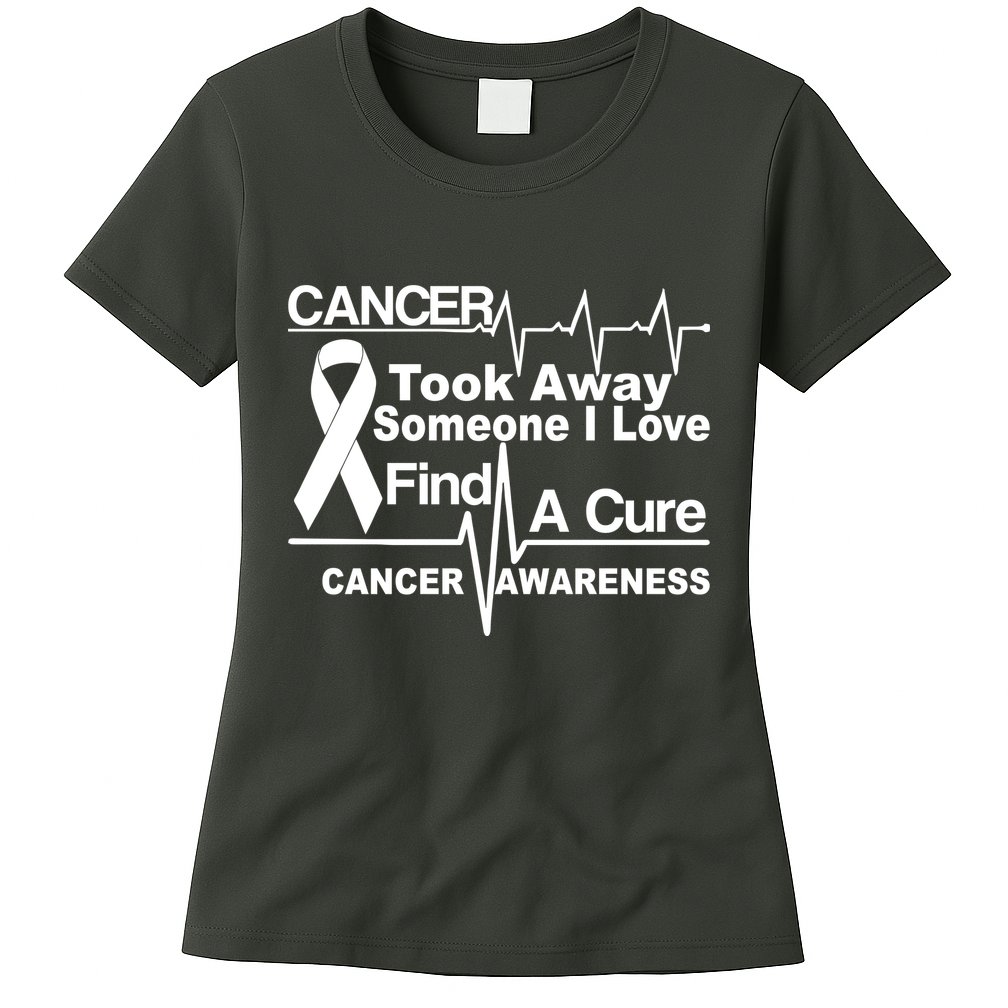 Cancer Took Away Someone I Love Womens T-Shirt