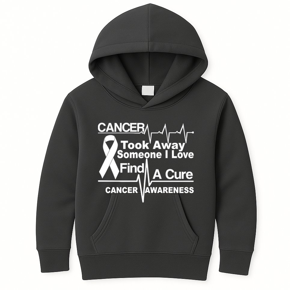 Cancer Took Away Someone I Love Kids Hoodie