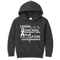 Cancer Took Away Someone I Love Kids Hoodie