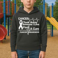 Cancer Took Away Someone I Love Kids Hoodie