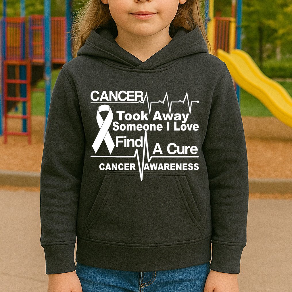 Cancer Took Away Someone I Love Kids Hoodie