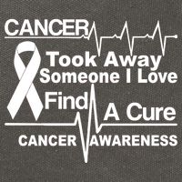Cancer Took Away Someone I Love Cotton Canvas Backpack