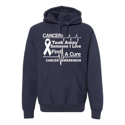 Cancer Took Away Someone I Love Premium Hoodie