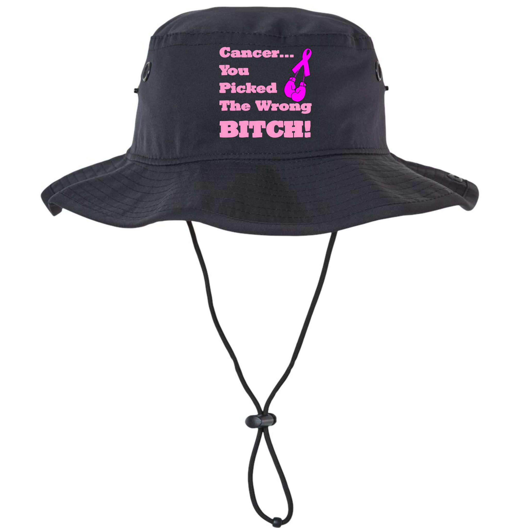Cancer You Picked The Wrong Bitch Breast Cancer Bucket Hat