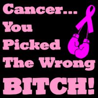 Cancer You Picked The Wrong Bitch Breast Cancer Tie-Dye T-Shirt