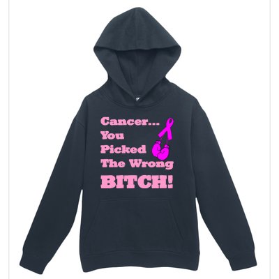 Cancer You Picked The Wrong Bitch Breast Cancer Urban Pullover Hoodie