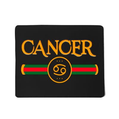 Cancer Zodiac Birthday Golden Icon Mousepad