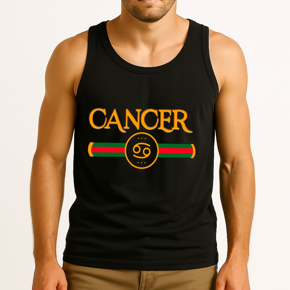 Cancer Zodiac Birthday Golden Icon Tank Top