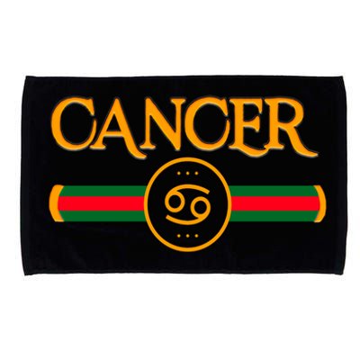 Cancer Zodiac Birthday Golden Icon Microfiber Hand Towel